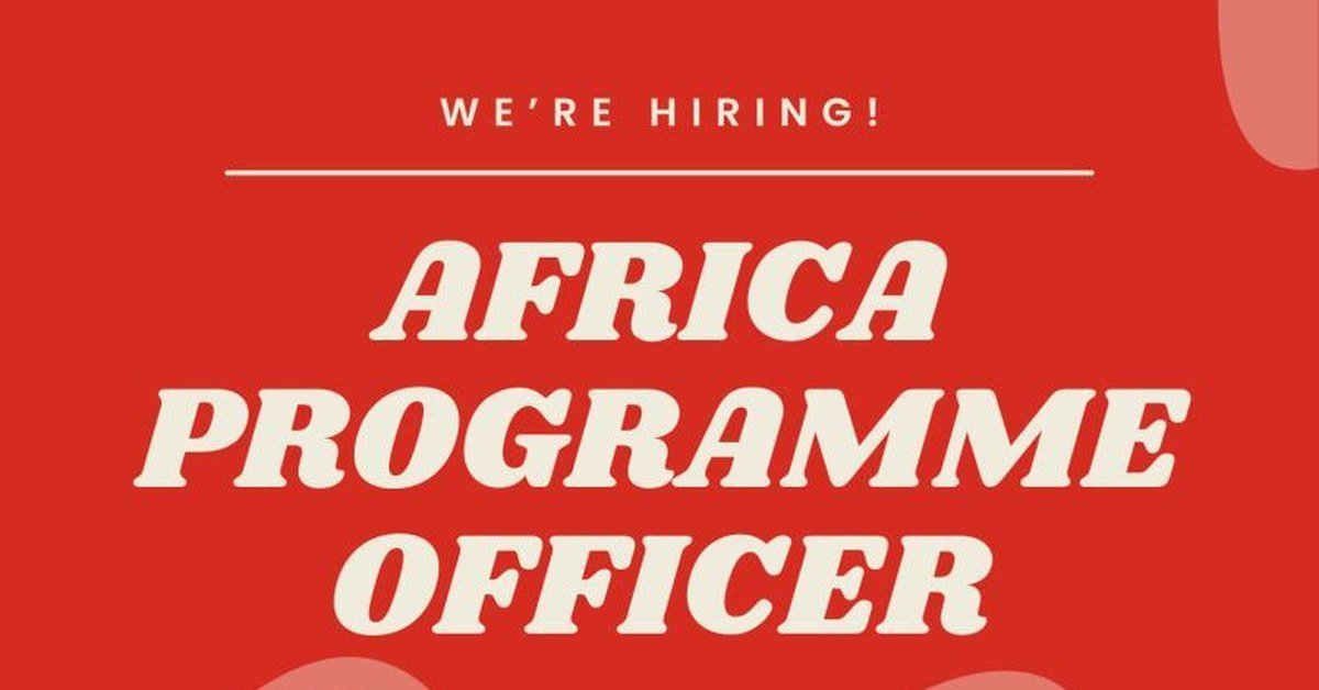 Africa Programme Officer 2026