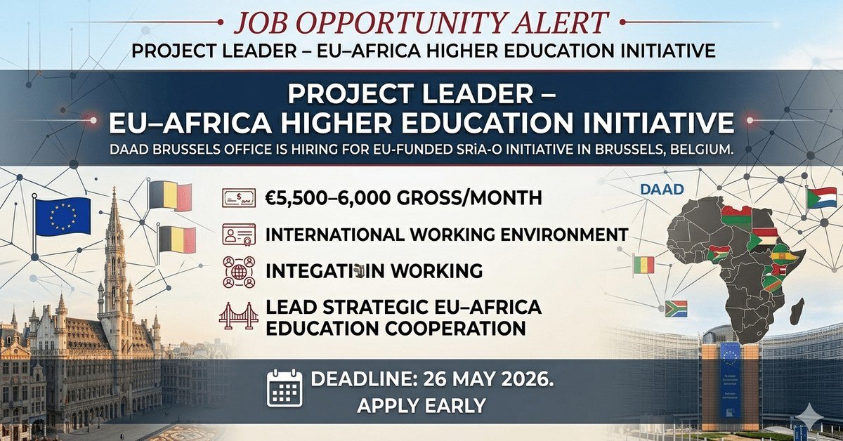 DAAD Brussels Hiring Project Leader 2026