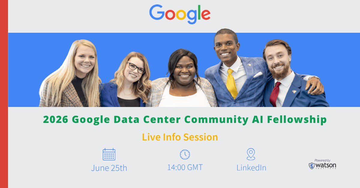 Google Data Center AI Fellowship 2026