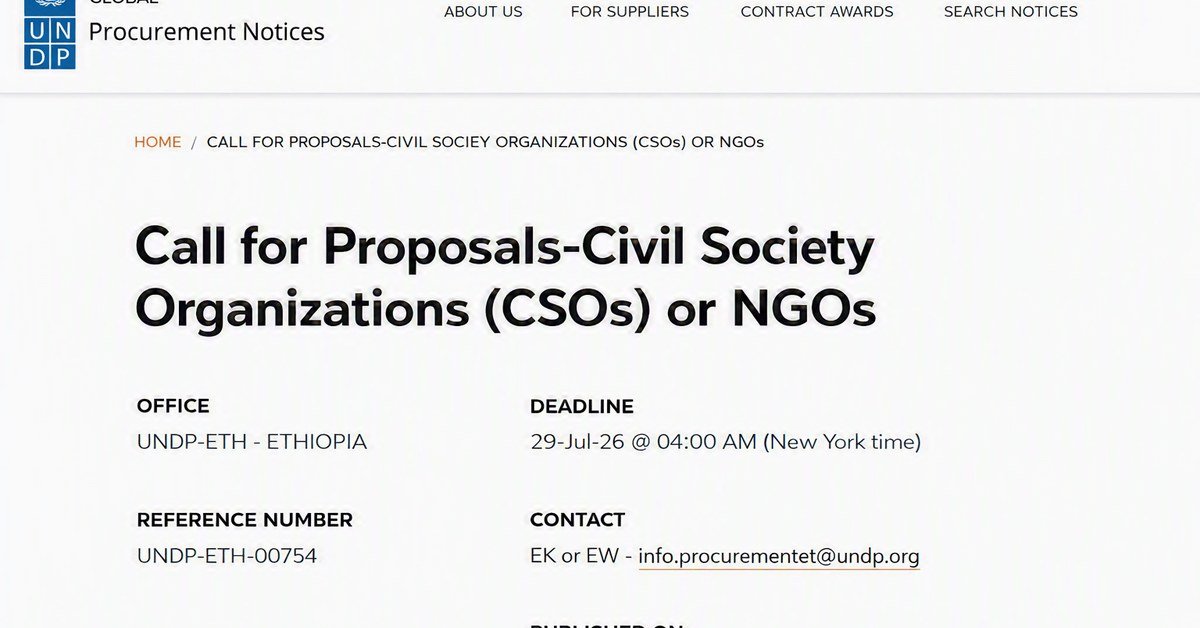 UNDP Funding 2026