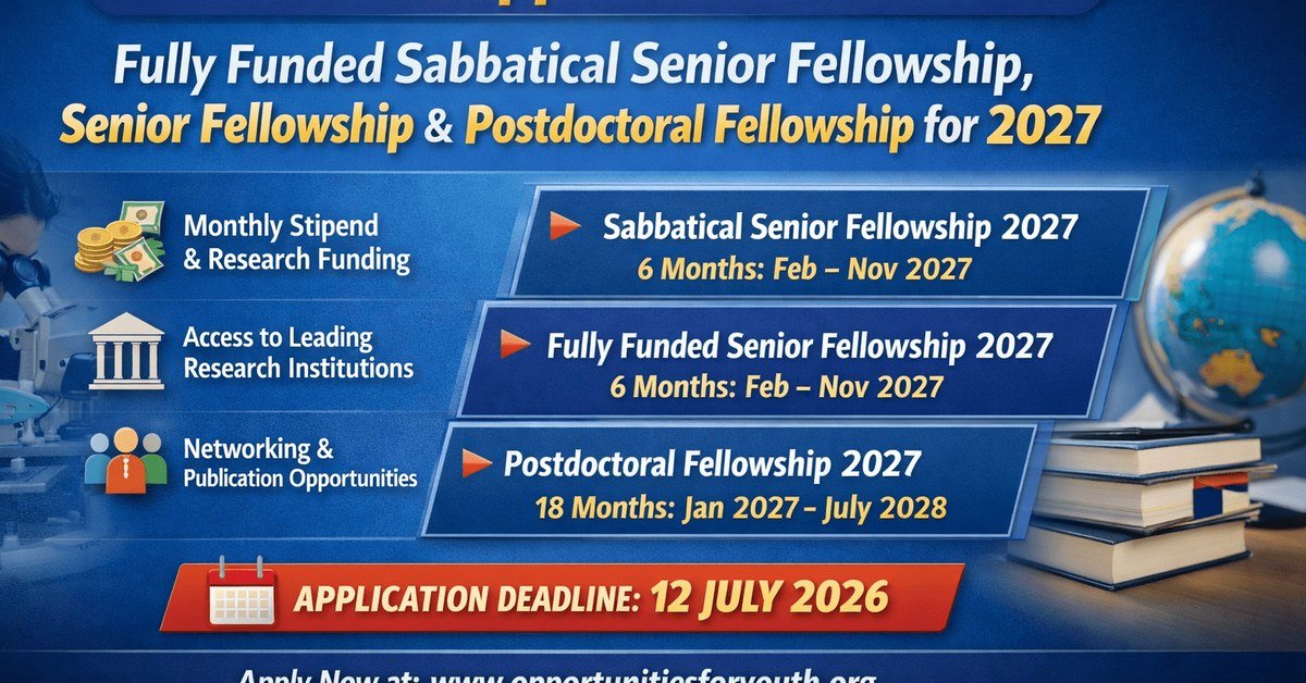 2026 Fully Funded Fellowships