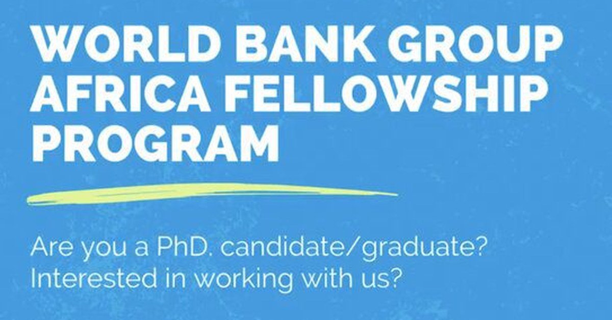 World Bank Africa Fellowship 2027
