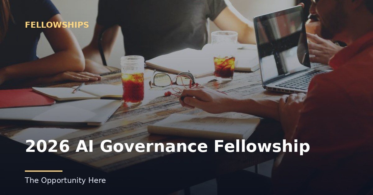 2026 AI Governance Fellowship featured image Photo by Startup Stock Photos (CC0), via Openverse.