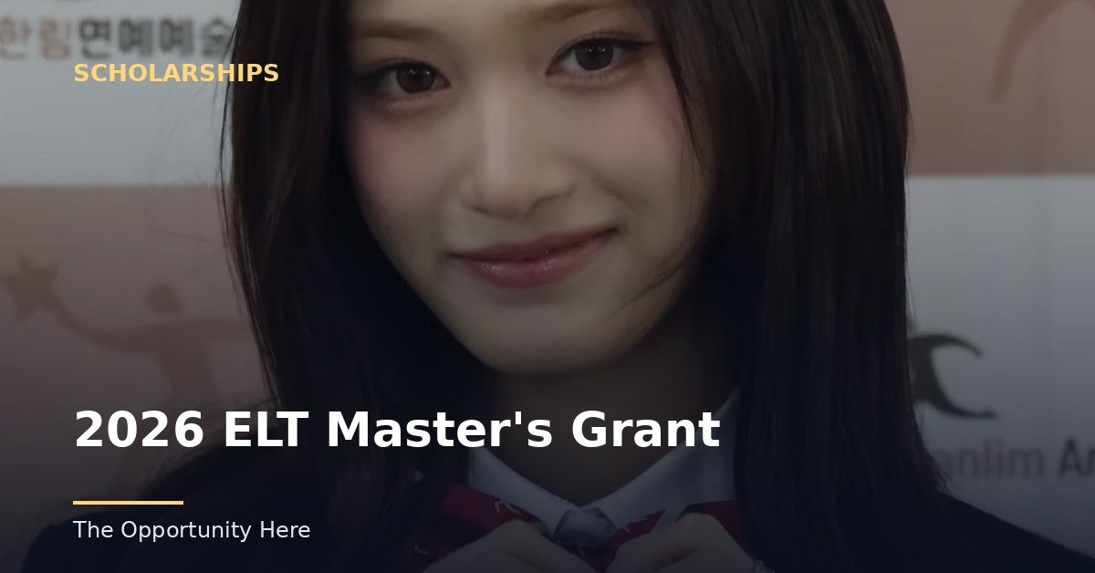 2026 ELT Master's Grant featured image Photo by K-POPIT 케이팝잇 (BY), via Openverse.