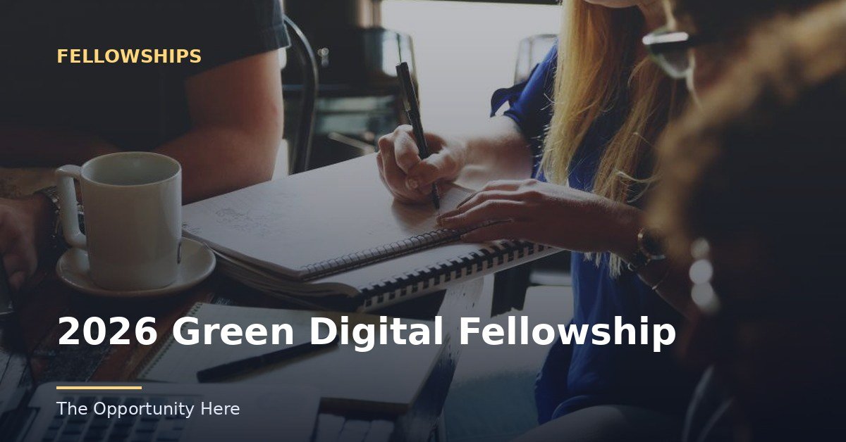 2026 Green Digital Fellowship featured image Photo by Startup Stock Photos (CC0), via Openverse.
