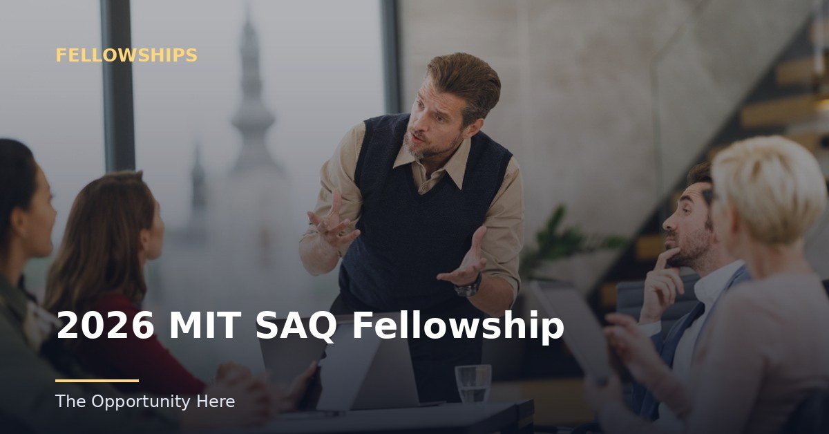 2026 MIT SAQ Fellowship featured image Photo by Direct Media (CC0), via Openverse.