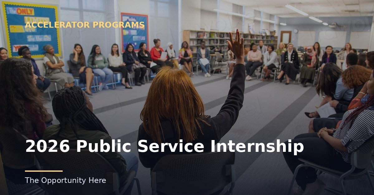 2026 Public Service Internship featured image Photo by Bureau of Educational and Cultural Affairs (CC0), via Openverse.