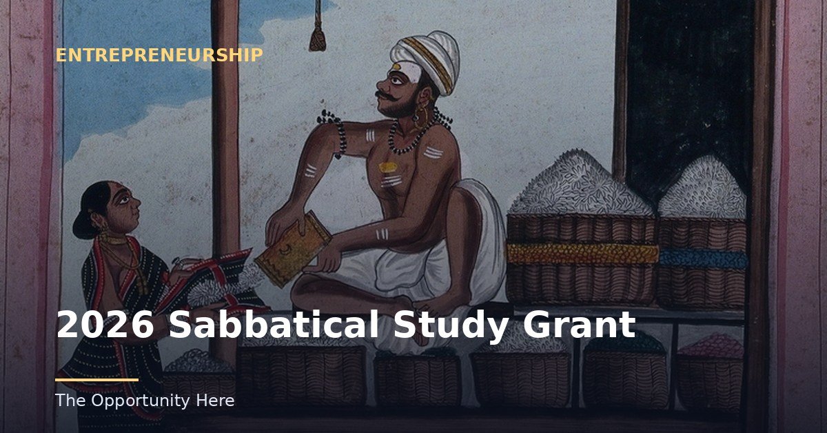 2026 Sabbatical Study Grant featured image Photo by Unknown (CC0), via Openverse.