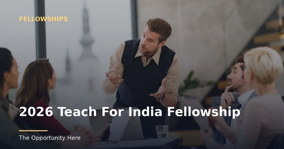 2026 Teach For India Fellowship featured image Photo by Direct Media (CC0), via Openverse.