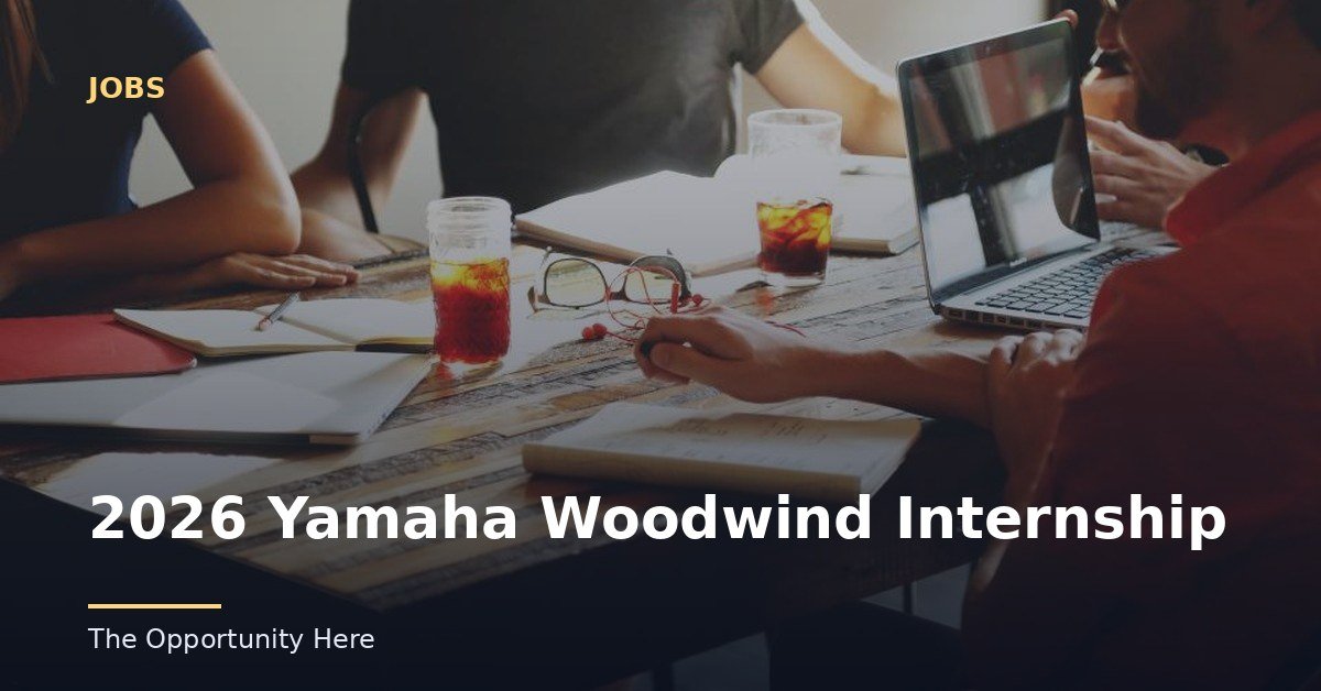 2026 Yamaha Woodwind Internship featured image Photo by Startup Stock Photos (CC0), via Openverse.