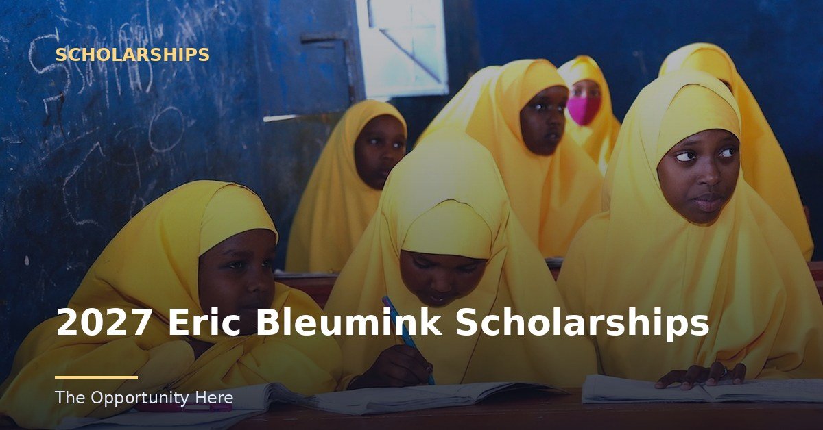 2027 Eric Bleumink Scholarships featured image Photo by The African Union Mission in Somalia (CC0), via Openverse.