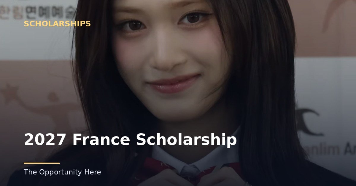 2027 France Scholarship featured image Photo by K-POPIT 케이팝잇 (BY), via Openverse.