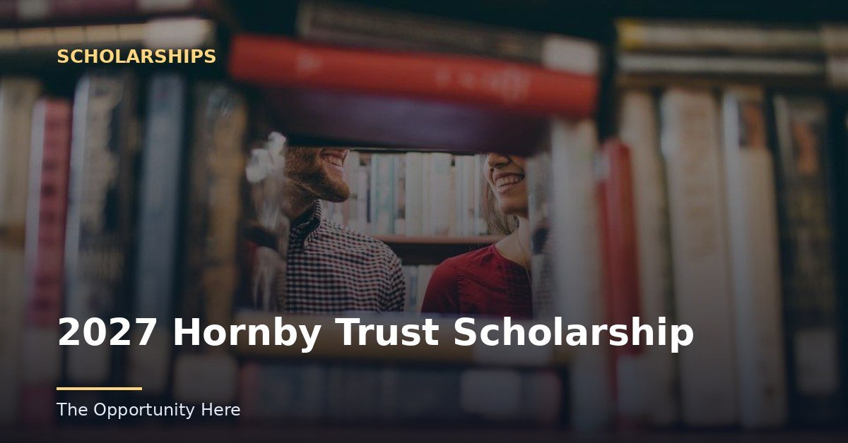2027 Hornby Trust Scholarship featured image Photo by Josh Felise (CC0), via Openverse.