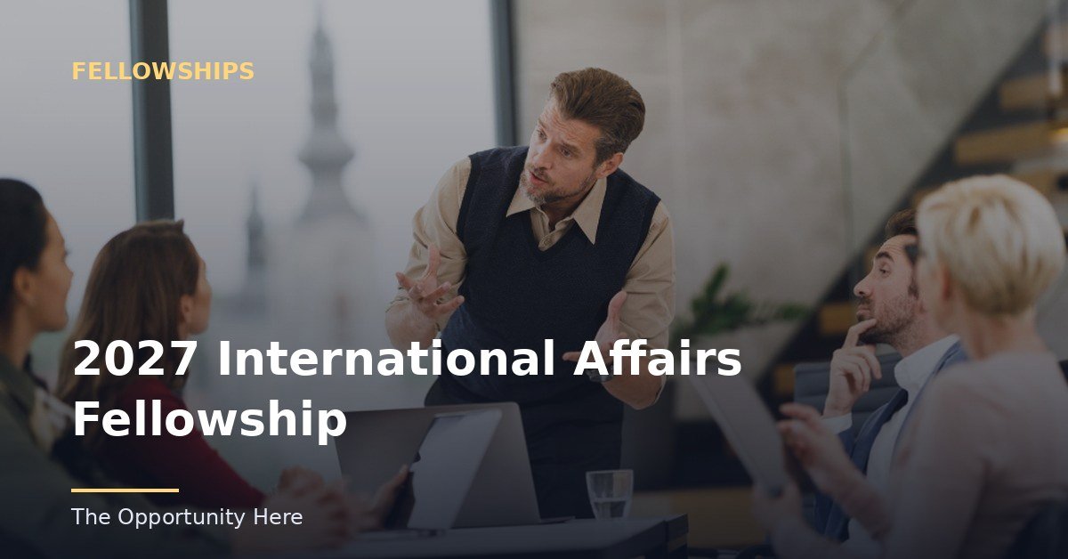 2027 International Affairs Fellowship featured image Photo by Direct Media (CC0), via Openverse.