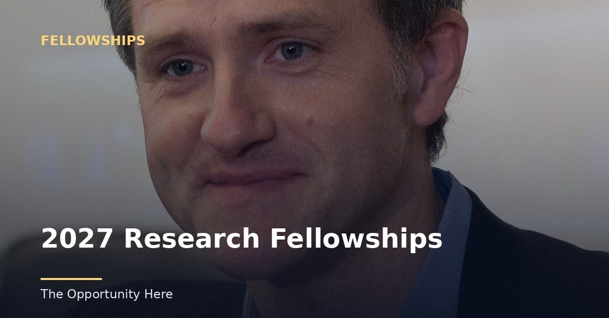 2027 Research Fellowships featured image Photo by Tim Pierce (BY), via Openverse.