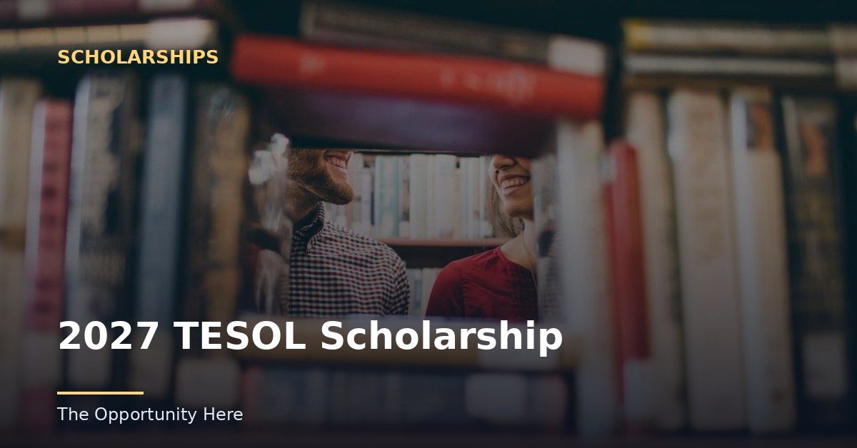 2027 TESOL Scholarship featured image Photo by Josh Felise (CC0), via Openverse.